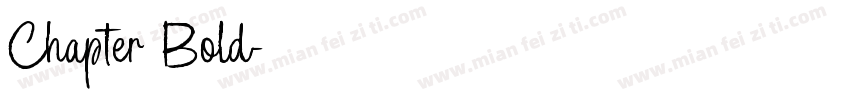 Chapter Bold字体转换